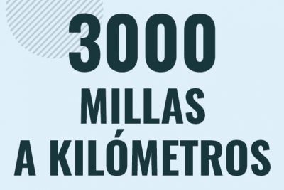 Profesor en pizarra explicando cuanto es 3000 millas en kilometros o como pasar de 3000 mi a km