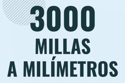 Profesor en pizarra explicando cuanto es 3000 millas en milimetros o como pasar de 3000 mi a mm
