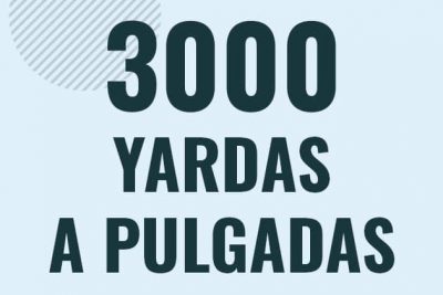 Profesor en pizarra explicando cuanto es 3000 yardas en pulgadas o como pasar de 3000 yd a in