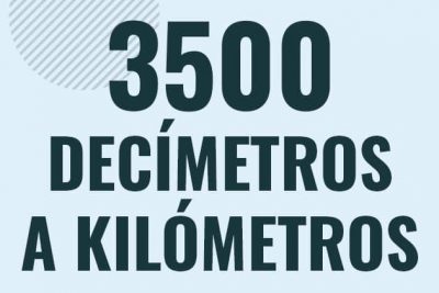 Profesor en pizarra explicando cuanto es 3500 decimetros en kilometros o como pasar de 3500 dm a km