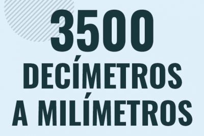 Profesor en pizarra explicando cuanto es 3500 decimetros en milimetros o como pasar de 3500 dm a mm