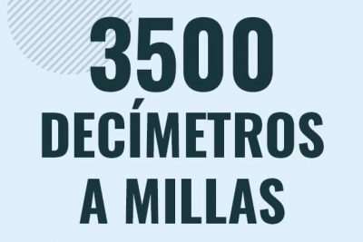 Profesor en pizarra explicando cuanto es 3500 decimetros en millas o como pasar de 3500 dm a mi