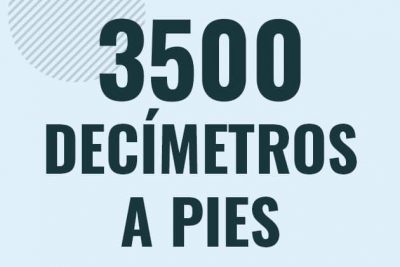 Profesor en pizarra explicando cuanto es 3500 decimetros en pies o como pasar de 3500 dm a ft