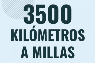 Profesor en pizarra explicando cuanto es 3500 kilometros en millas o como pasar de 3500 km a mi