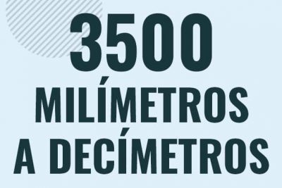 Profesor en pizarra explicando cuanto es 3500 milimetros en decimetros o como pasar de 3500 mm a dm