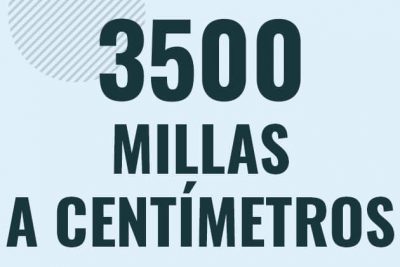 Profesor en pizarra explicando cuanto es 3500 millas en centimetros o como pasar de 3500 mi a cm