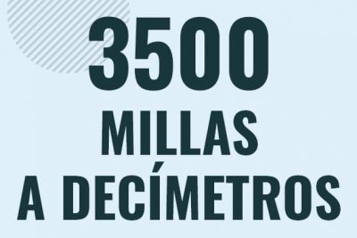 Profesor en pizarra explicando cuanto es 3500 millas en decimetros o como pasar de 3500 mi a dm