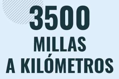 Profesor en pizarra explicando cuanto es 3500 millas en kilometros o como pasar de 3500 mi a km