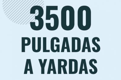 Profesor en pizarra explicando cuanto es 3500 pulgadas en yardas o como pasar de 3500 in a yd
