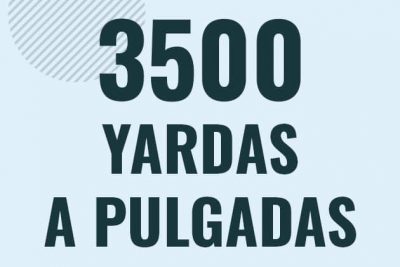 Profesor en pizarra explicando cuanto es 3500 yardas en pulgadas o como pasar de 3500 yd a in