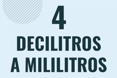 Profesor en pizarra explicando cuanto es 4 decilitros en mililitros o como pasar de 4 dl a ml