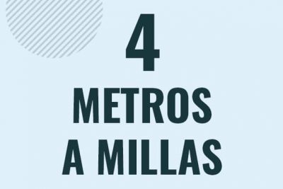 Profesor en pizarra explicando cuanto es 4 metros en millas o como pasar de 4 m a mi