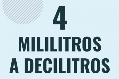 Profesor en pizarra explicando cuanto es 4 mililitros en decilitros o como pasar de 4 ml a dl
