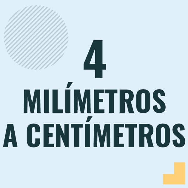 Conversión de 4 milimetros a centimetros Profesor en pizarra explicando cuanto es 4 milimetros en centimetros o como pasar de 4 mm a cm