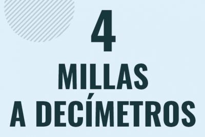 Profesor en pizarra explicando cuanto es 4 millas en decimetros o como pasar de 4 mi a dm