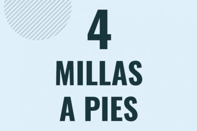 Profesor en pizarra explicando cuanto es 4 millas en pies o como pasar de 4 mi a ft
