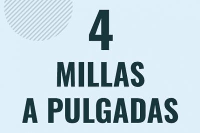 Profesor en pizarra explicando cuanto es 4 millas en pulgadas o como pasar de 4 mi a in