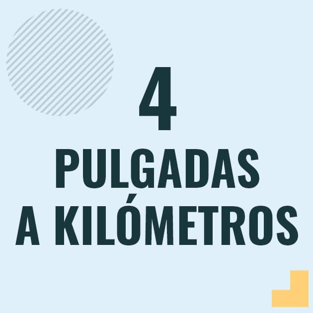 Conversión de 4 pulgadas a kilometros Profesor en pizarra explicando cuanto es 4 pulgadas en kilometros o como pasar de 4 in a km
