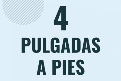 Profesor en pizarra explicando cuanto es 4 pulgadas en pies o como pasar de 4 in a ft
