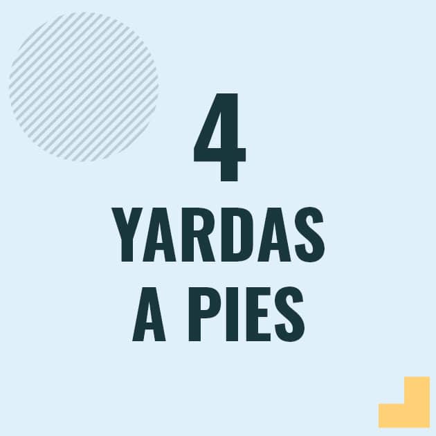 Conversión de 4 yardas a pies Profesor en pizarra explicando cuanto es 4 yardas en pies o como pasar de 4 yd a ft