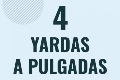 Profesor en pizarra explicando cuanto es 4 yardas en pulgadas o como pasar de 4 yd a in