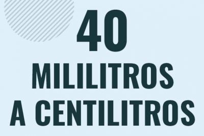 Profesor en pizarra explicando cuanto es 40 mililitros en centilitros o como pasar de 40 ml a cl