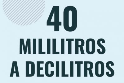 Profesor en pizarra explicando cuanto es 40 mililitros en decilitros o como pasar de 40 ml a dl