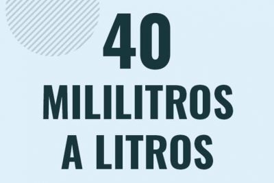 Profesor en pizarra explicando cuanto es 40 mililitros en litros o como pasar de 40 ml a l