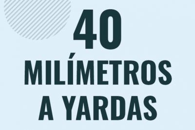 Profesor en pizarra explicando cuanto es 40 milimetros en yardas o como pasar de 40 mm a yd
