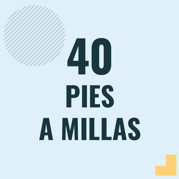 Conversión de 40 pies a millas Profesor en pizarra explicando cuanto es 40 pies en millas o como pasar de 40 ft a mi