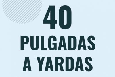 Profesor en pizarra explicando cuanto es 40 pulgadas en yardas o como pasar de 40 in a yd