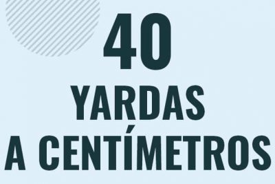 Profesor en pizarra explicando cuanto es 40 yardas en centimetros o como pasar de 40 yd a cm