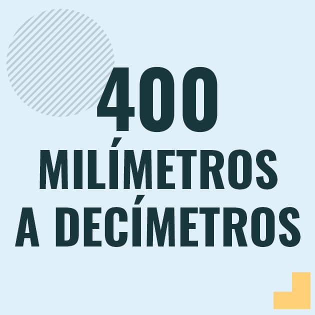 Conversión de 400 milimetros a decimetros Profesor en pizarra explicando cuanto es 400 milimetros en decimetros o como pasar de 400 mm a dm