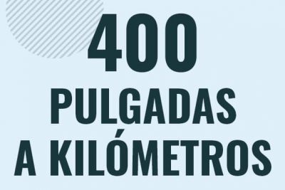 Profesor en pizarra explicando cuanto es 400 pulgadas en kilometros o como pasar de 400 in a km