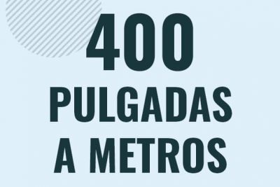 Profesor en pizarra explicando cuanto es 400 pulgadas en metros o como pasar de 400 in a m