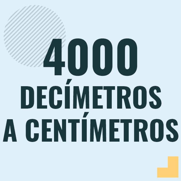 Conversión de 4000 decimetros a centimetros Profesor en pizarra explicando cuanto es 4000 decimetros en centimetros o como pasar de 4000 dm a cm