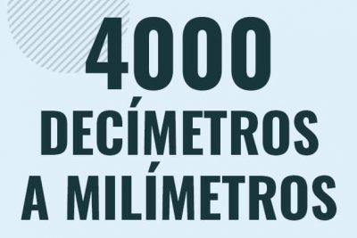 Profesor en pizarra explicando cuanto es 4000 decimetros en milimetros o como pasar de 4000 dm a mm
