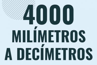 Profesor en pizarra explicando cuanto es 4000 milimetros en decimetros o como pasar de 4000 mm a dm