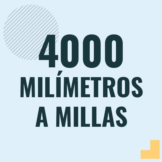 Conversión de 4000 milimetros a millas Profesor en pizarra explicando cuanto es 4000 milimetros en millas o como pasar de 4000 mm a mi