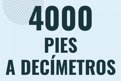 Profesor en pizarra explicando cuanto es 4000 pies en decimetros o como pasar de 4000 ft a dm