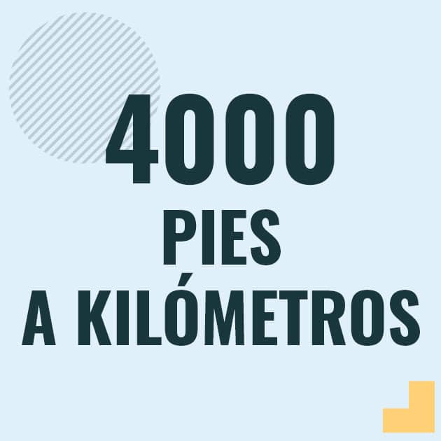 Conversión de 4000 pies a kilometros Profesor en pizarra explicando cuanto es 4000 pies en kilometros o como pasar de 4000 ft a km
