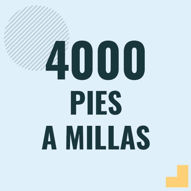 Conversión de 4000 pies a millas Profesor en pizarra explicando cuanto es 4000 pies en millas o como pasar de 4000 ft a mi