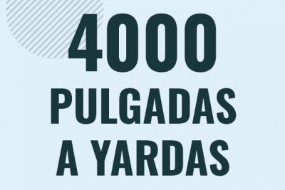 Profesor en pizarra explicando cuanto es 4000 pulgadas en yardas o como pasar de 4000 in a yd