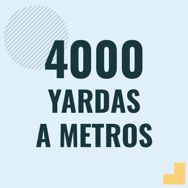 Conversión de 4000 yardas a metros Profesor en pizarra explicando cuanto es 4000 yardas en metros o como pasar de 4000 yd a m