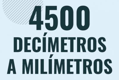 Profesor en pizarra explicando cuanto es 4500 decimetros en milimetros o como pasar de 4500 dm a mm