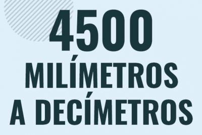 Profesor en pizarra explicando cuanto es 4500 milimetros en decimetros o como pasar de 4500 mm a dm