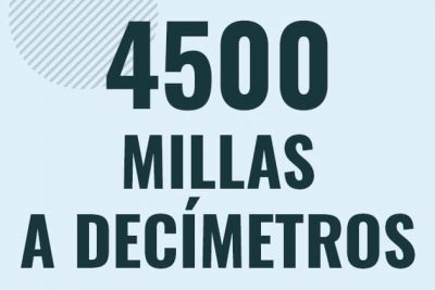 Profesor en pizarra explicando cuanto es 4500 millas en decimetros o como pasar de 4500 mi a dm