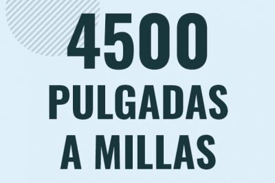 Profesor en pizarra explicando cuanto es 4500 pulgadas en millas o como pasar de 4500 in a mi