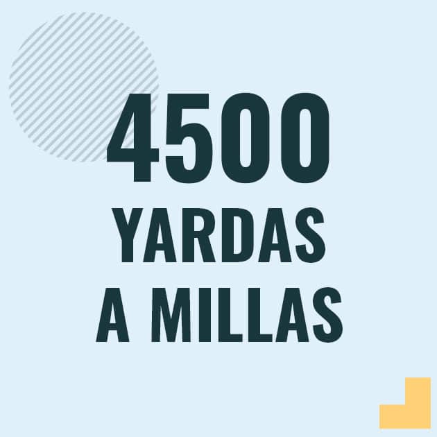 Profesor en pizarra explicando cuanto es 4500 yardas en millas o como pasar de 4500 yd a mi