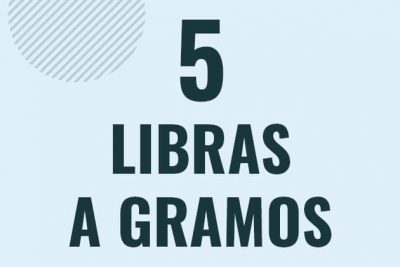 Profesor en pizarra explicando cuanto es 5 libras en gramos o como pasar de 5 lb a g
